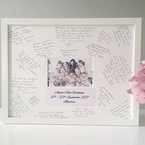 Hen Party Guest Book, Personalised Guest Book, Hen Memory Book, Hen Do Gift, Hen Party Accessories, Hen Party Keepsake, Bridal Shower Gift