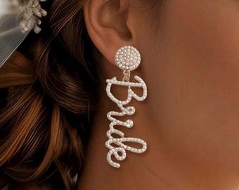 Pendientes de novia / Regalo para la futura novia / Accesorios para despedida de soltera / Recuerdos para despedida de soltera / Regalo para la futura novia / Joyas para despedida de soltera / Despedida de soltera
