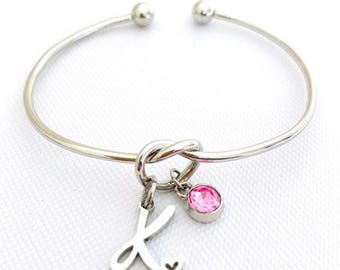 Gepersonaliseerde armband, geboortesteensieraad, initiaalarmband, vriendschapsarmband, naamsieraad