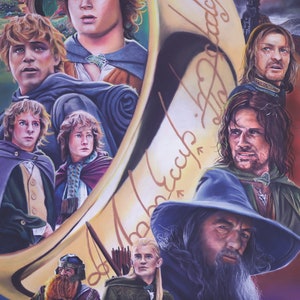 The Fellowship ART PRINT, Fantasy Art, Nerdy Decor