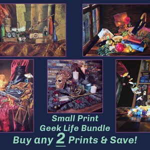 2 Nerdy/Geeky Stillleben-Druck-Bundle - SMALL