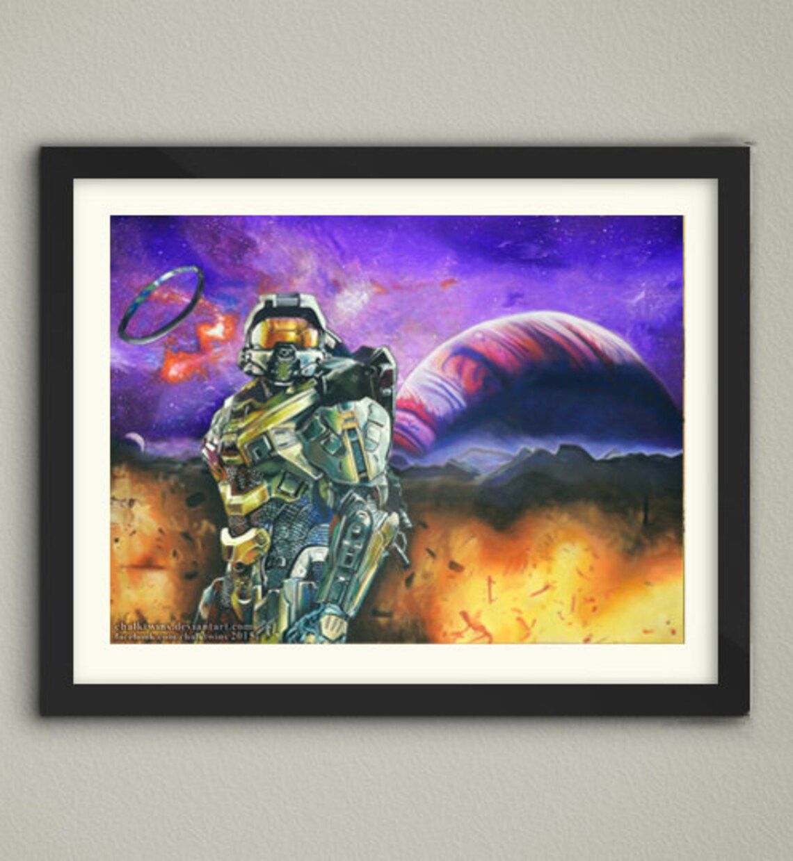 Halo Master Chief ART PRINT Halo Art Halo Wall Art Halo | Etsy
