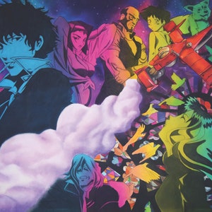 Space Cowboy ART PRINT, Sci Fi Anime Poster