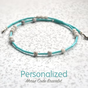 Personalized Morse Code Bracelet Color