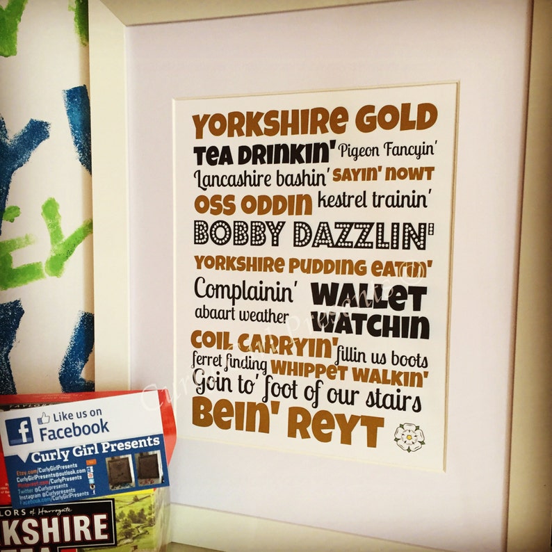 Yorkshire Dialect Olympic Games Gift Gold Medal Present Etsy UK