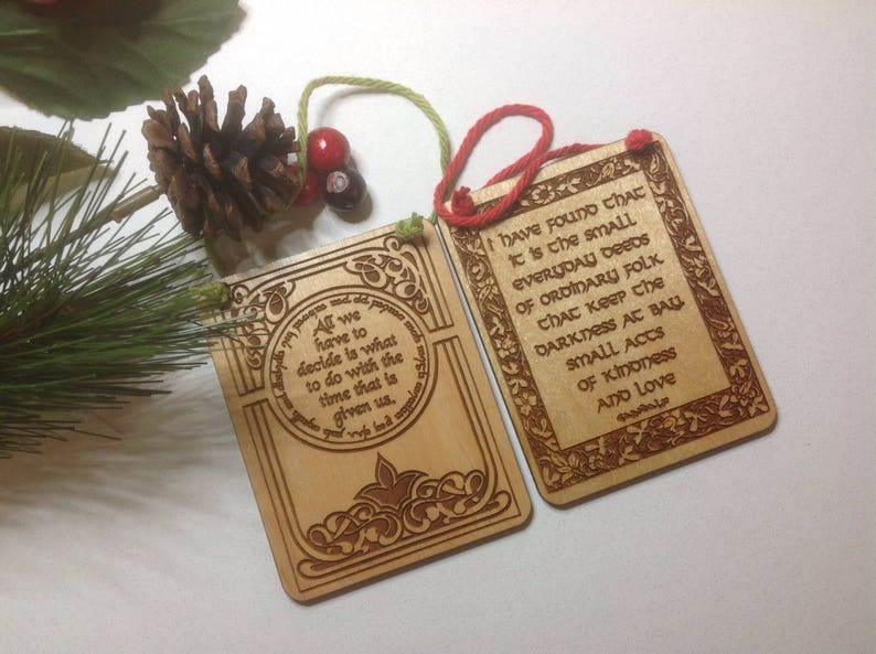Lord of the Rings LOTR Gandalf Christmas Ornaments Set Etsy Lord Of The Rings Christmas Ornaments