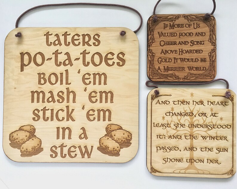 Lord of the Rings What's Taters Precious LOTR Hobbit Etsy