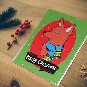 Carte de Noël Renard