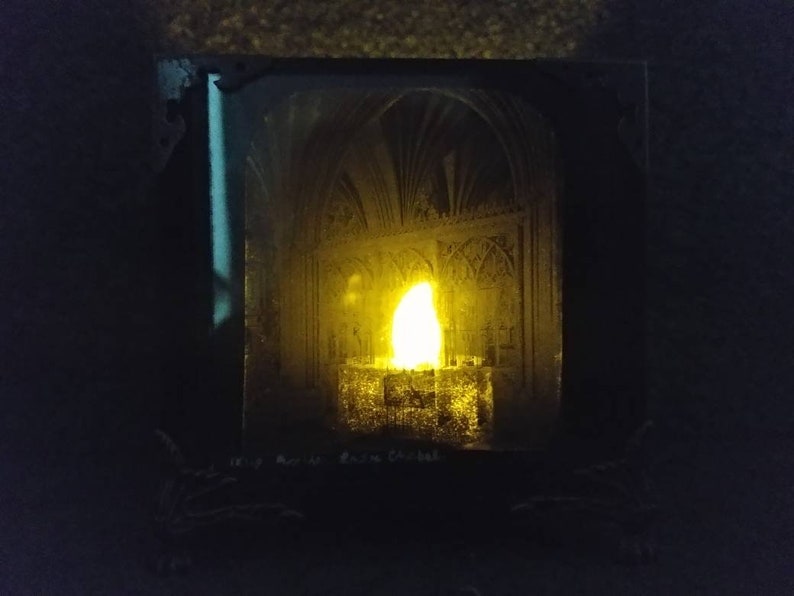 Antique Glass Slide Light Box. Made From a Slide Aged 100 Etsy