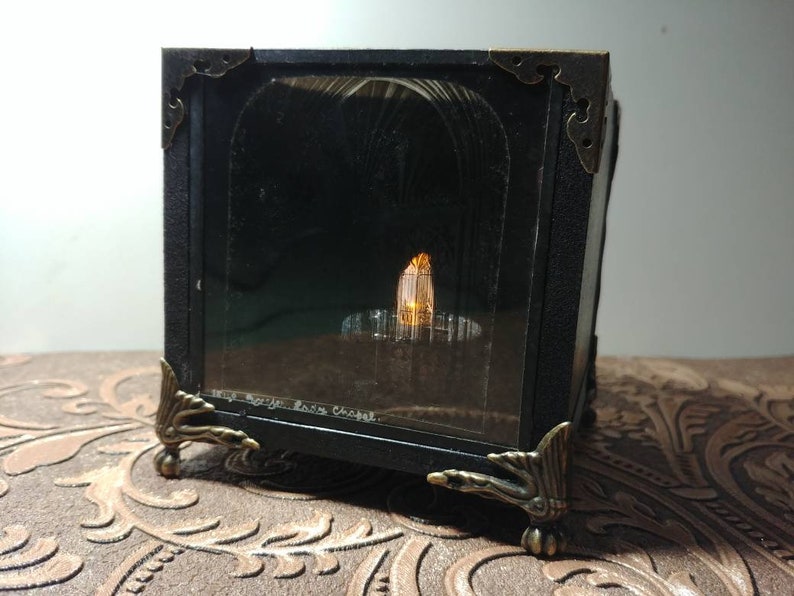 Antique Glass Slide Light Box. Made From a Slide Aged 100 Etsy