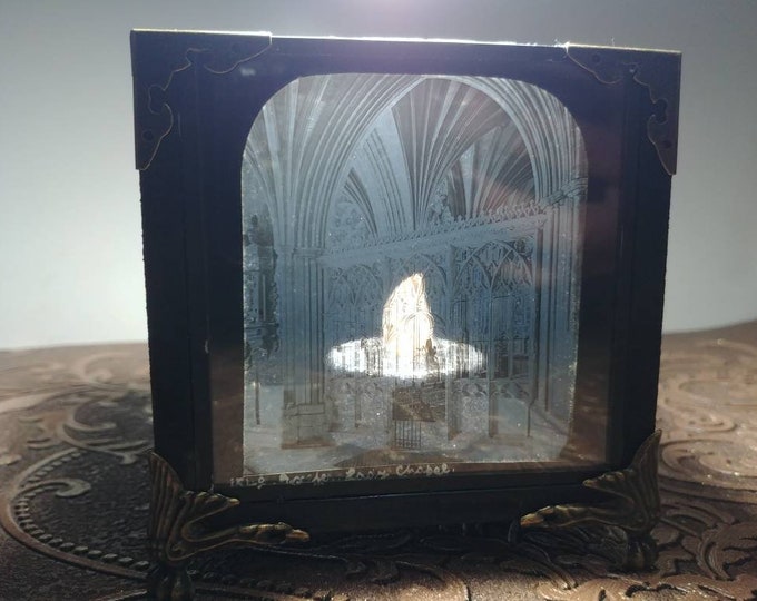 Antique Glass Slide Light Box. Made From a Slide Aged 100 Etsy