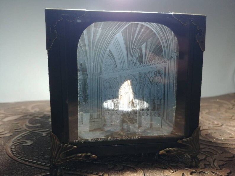 Antique Glass Slide Light Box. Made From a Slide Aged 100 Etsy