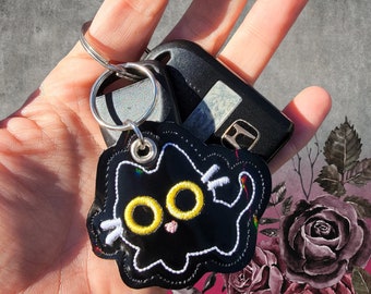 Black Cat Holographic Keychain | Cute & Spooky Gifts
