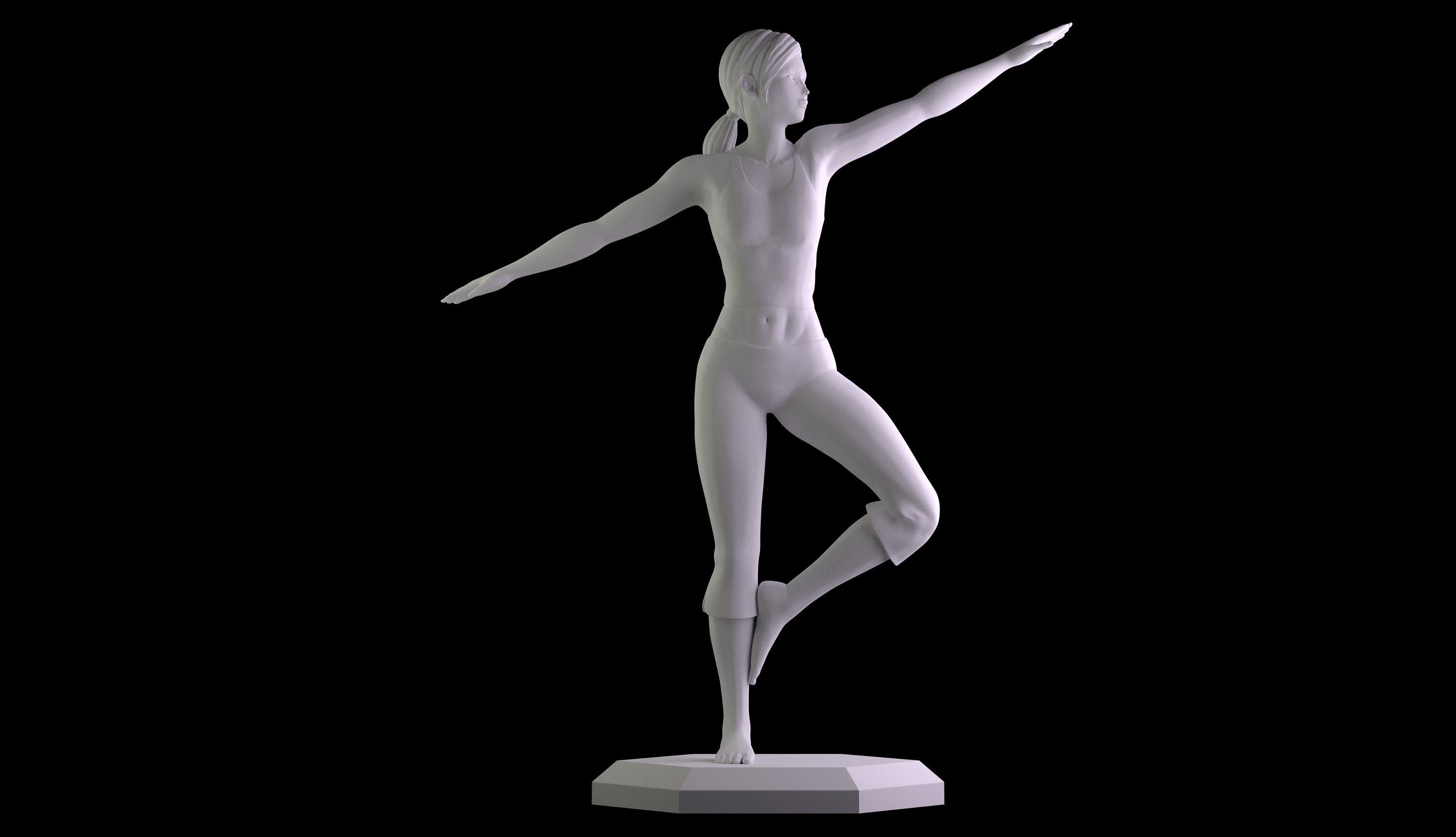 Nintendo Wii Fit Trainer Download 3d Print Stl Files Statue Etsy