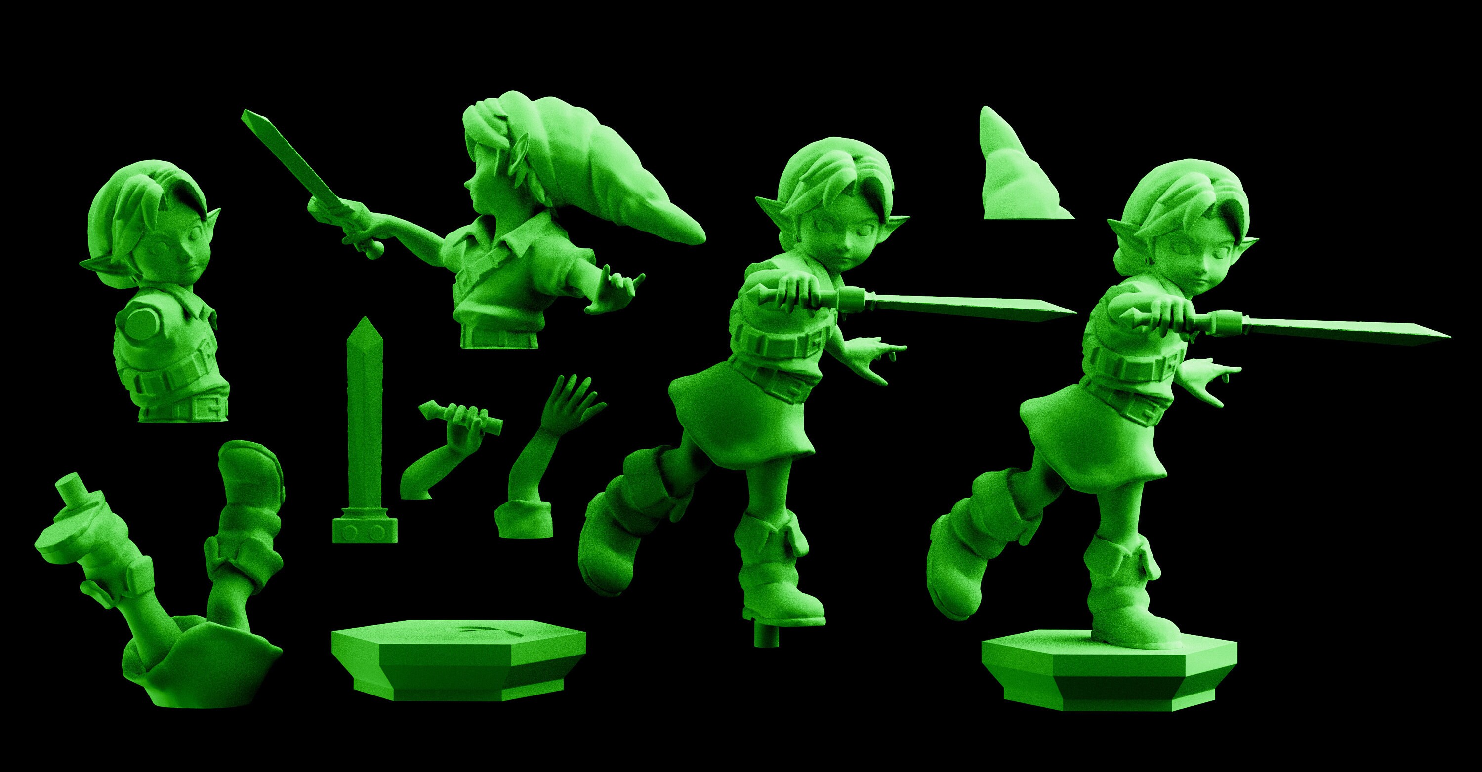 link statue ocarina of time