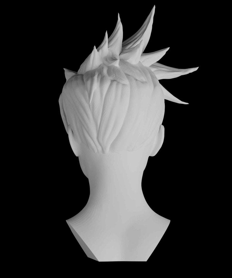 statue figure video game digital pattern 3D printing Overwatch Tracer Lifesize Head Sculpt 3D Print STL Files Download files