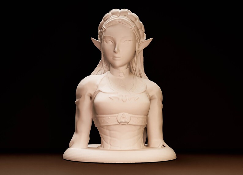 Princess Zelda Statue 3D Print Model STL Files Figure Digital Etsy