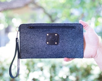 Javelina Hide Clutch Wallet: Removable Wrist Strap