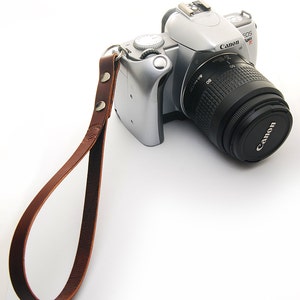 Personalized Universal Handmade Leather Camera Wrist Strap, Carry Strap