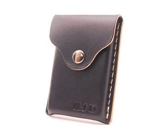 Leather Business Card Holder, Card Wallet, Personalized Wallet, Handmade