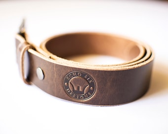 Sundance volnerf leren riem 1,5" - gepersonaliseerd - riem met rolgesp