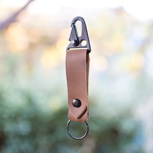 WOOLLY's Clip Leather Keychain