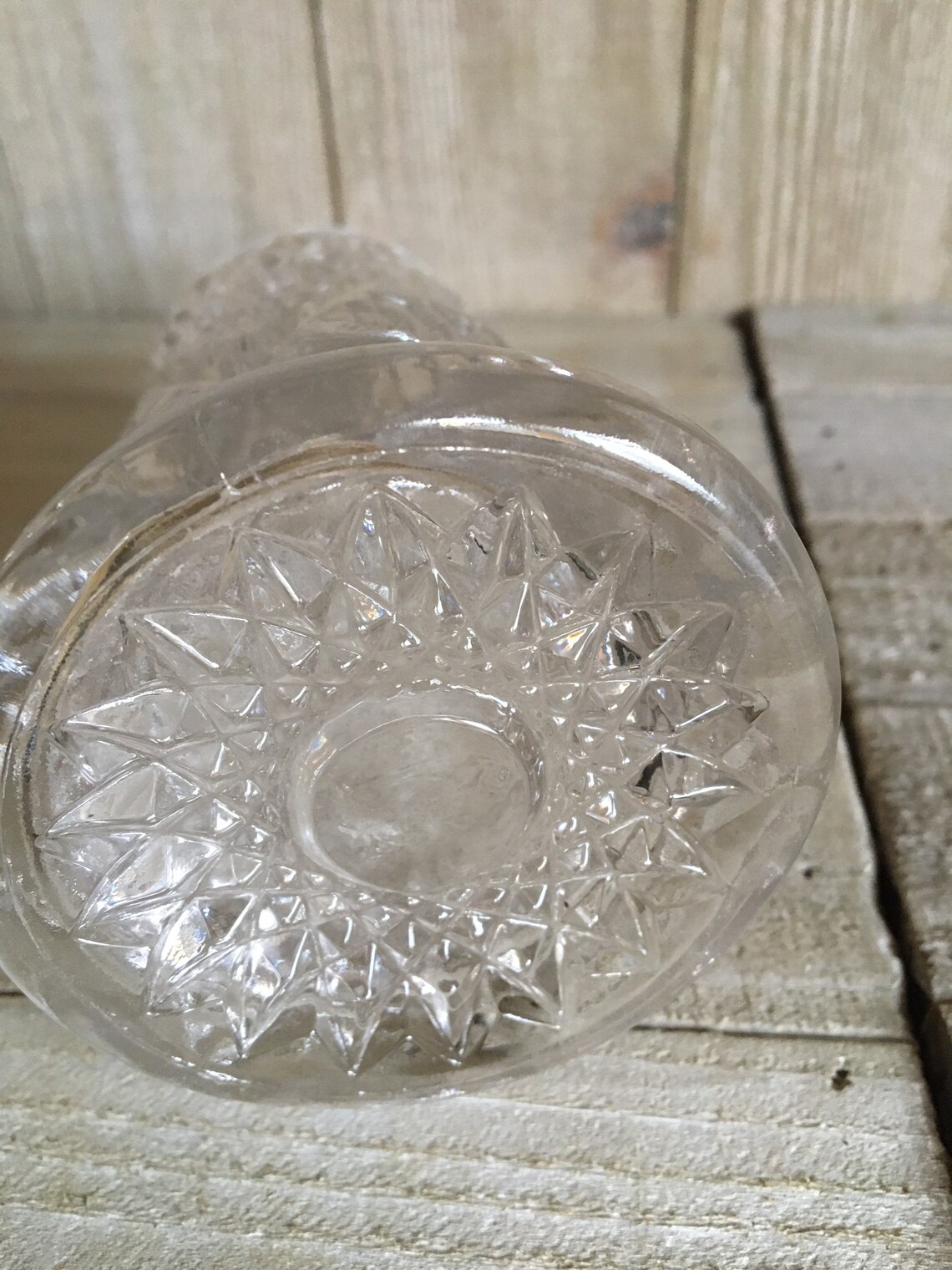 Vintage Cut Glass Sugar Shaker Etsy