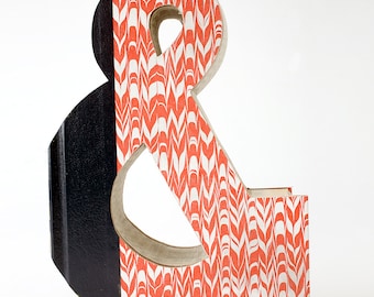 BOOK AMPERsAND (&) Book Art, Unique Engagement Gift, Wedding Decor, Home Decor, Teachers Gift, Office Decor, Photo Prop, Graduation Gift,