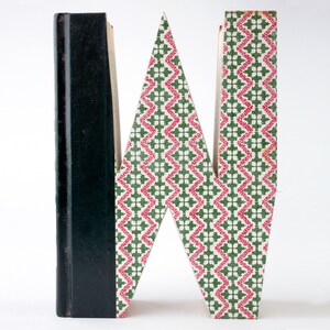 BOOK LETTER (W) Book Art, Book Cut Letters, Unique Engagement Gift ...