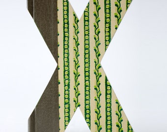 BOOK LETTER (X) Book Art, Book Cut Letters, Unique Engagement Gift, Nursery Decor, Classroom Decor, Shower Gift, Teacher Gifts, Monograms,
