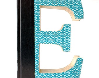 BOOK LETTER (E) Book Art, Cut Book Letters, Unique Engagement Gift, Teachers Gift, Librarian Gift, Personalized Gift,