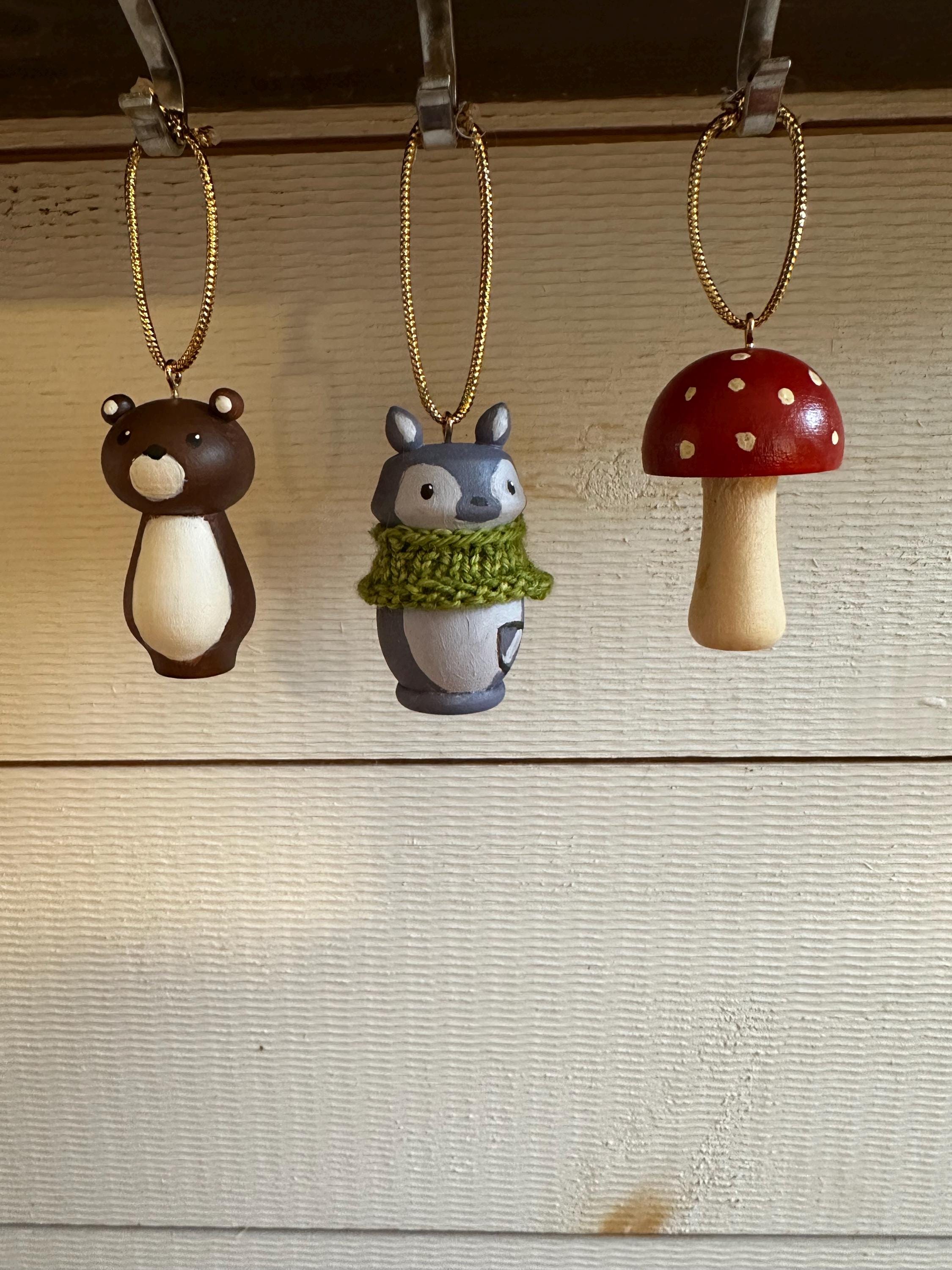 赤と白のキノコの飾り物や置物 - Etsy 日本