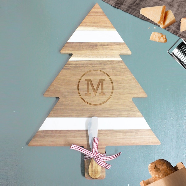 Personalized Christmas Cheese Board, Custom Cheese Board, Holiday Hostess Gift