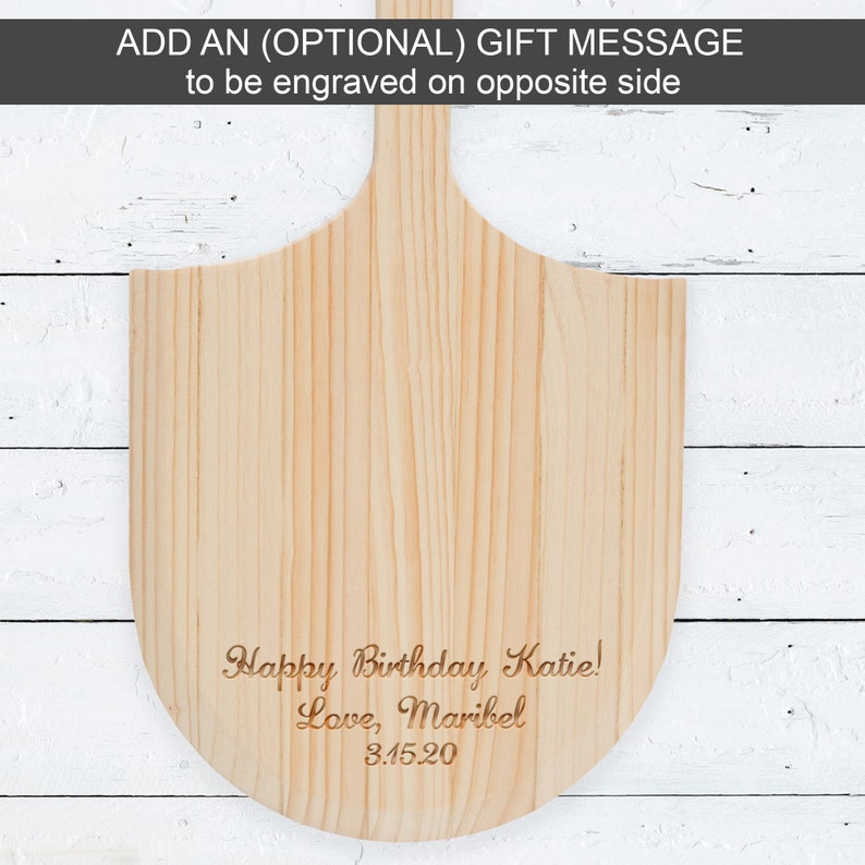 Personalized Pizza Board, Custom Family Gift Pizza Peel, Housewarming, Engraved Pizza Paddle, Pizza Server Board, Gift for Him, Cook Gift image 4