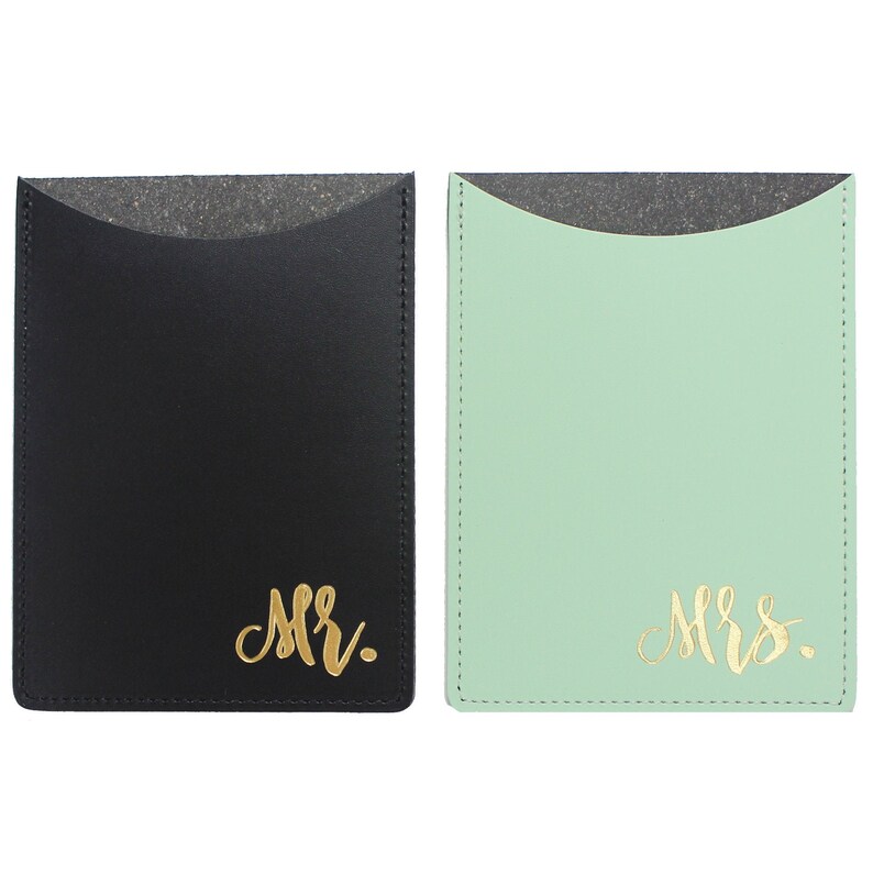 thumbnail image 2 of Personalised Mr & Mrs Passport Covers Mr/ Mr, Mrs/mrs Holders Marble PU Vegan Leather, Wedding 2 of 12