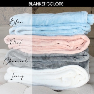 Personalized Fleece Throw Blanket: Monogrammed Name Gift, Couples Gift, Custom Stadium Blanket, Travel Throw image 4
