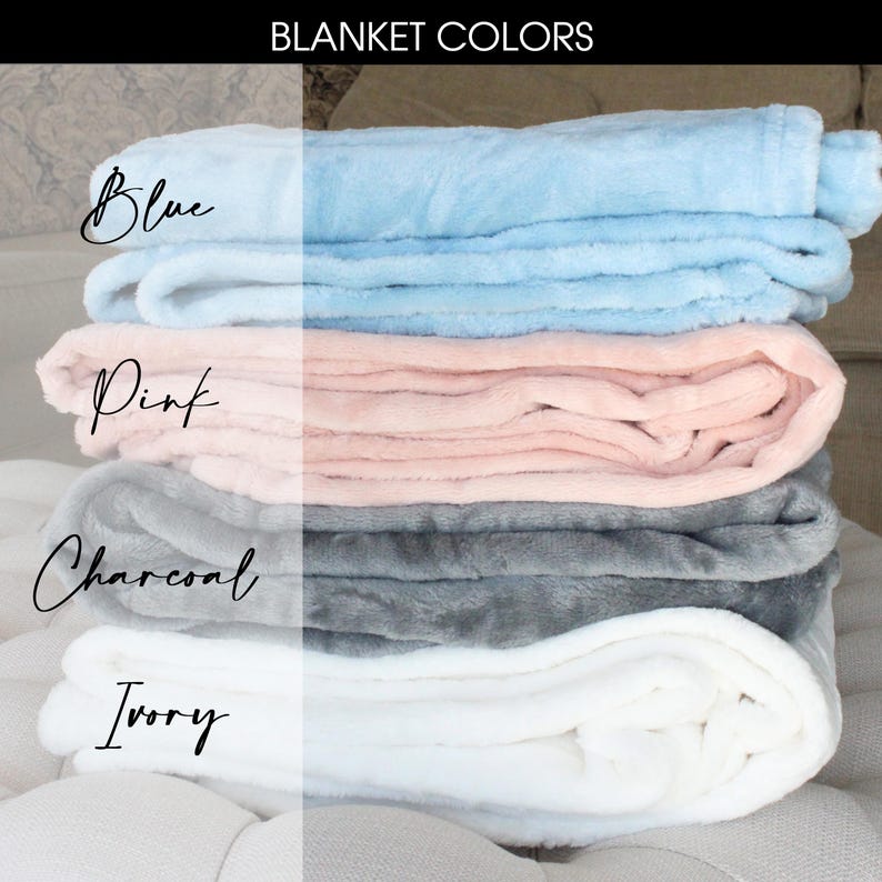 Personalized Fleece Throw Blanket: Monogrammed Name Gift, Couples Gift, Custom Stadium Blanket, Travel Throw image 4