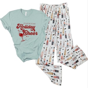 Wine Bottle Pajama Pant, Girlfriend Gift, Alcohol Cocktail Pajamas, Gift for Her, Girls Weekend, Wine Lover, Comfy Pajamas image 7