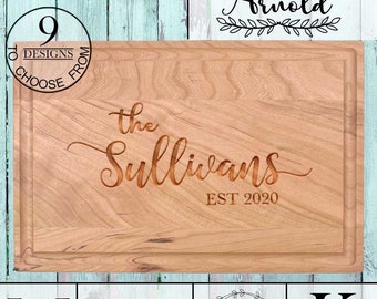 Personalized Cutting Board, Engraved Chopping Board, Housewarming Gift, Mother's Gift Grandma Gift