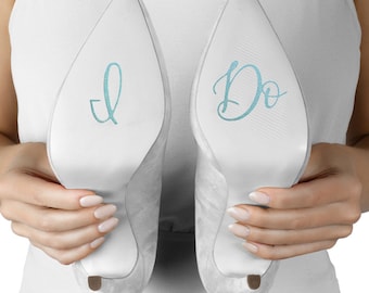 I Do Shoe Stickers, Something Blue, Shoe Decals for the Bride, Engagement Gift Bridal Shower Gift for the Bride to Be
