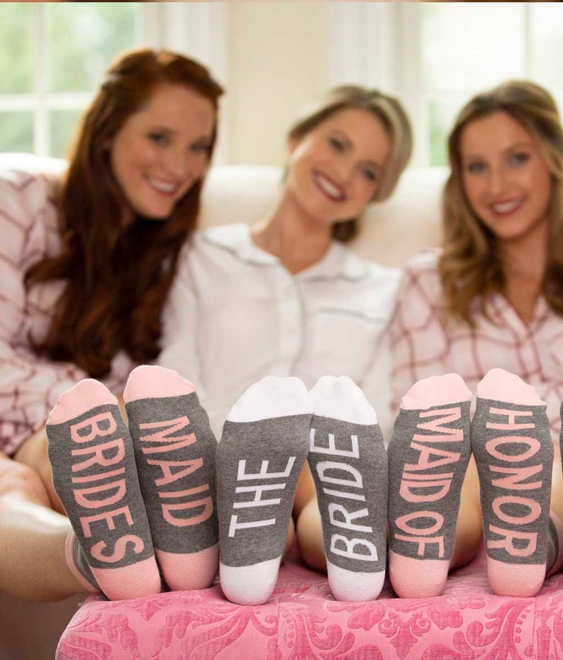 Bridesmaid Socks the Bride Socks Wedding Socks Bridesmaid - Etsy