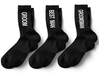Groom Socks, Groom Party Socks, Best Man Socks, Groomsman Socks