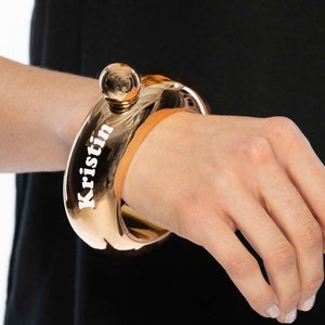 Rose gold hotsell flask bracelet