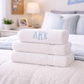 Personalized Towel for College, Monogram Towel for Student, High School Graduation Gift, College Bound Dorm Essentials, Custom Name Gift