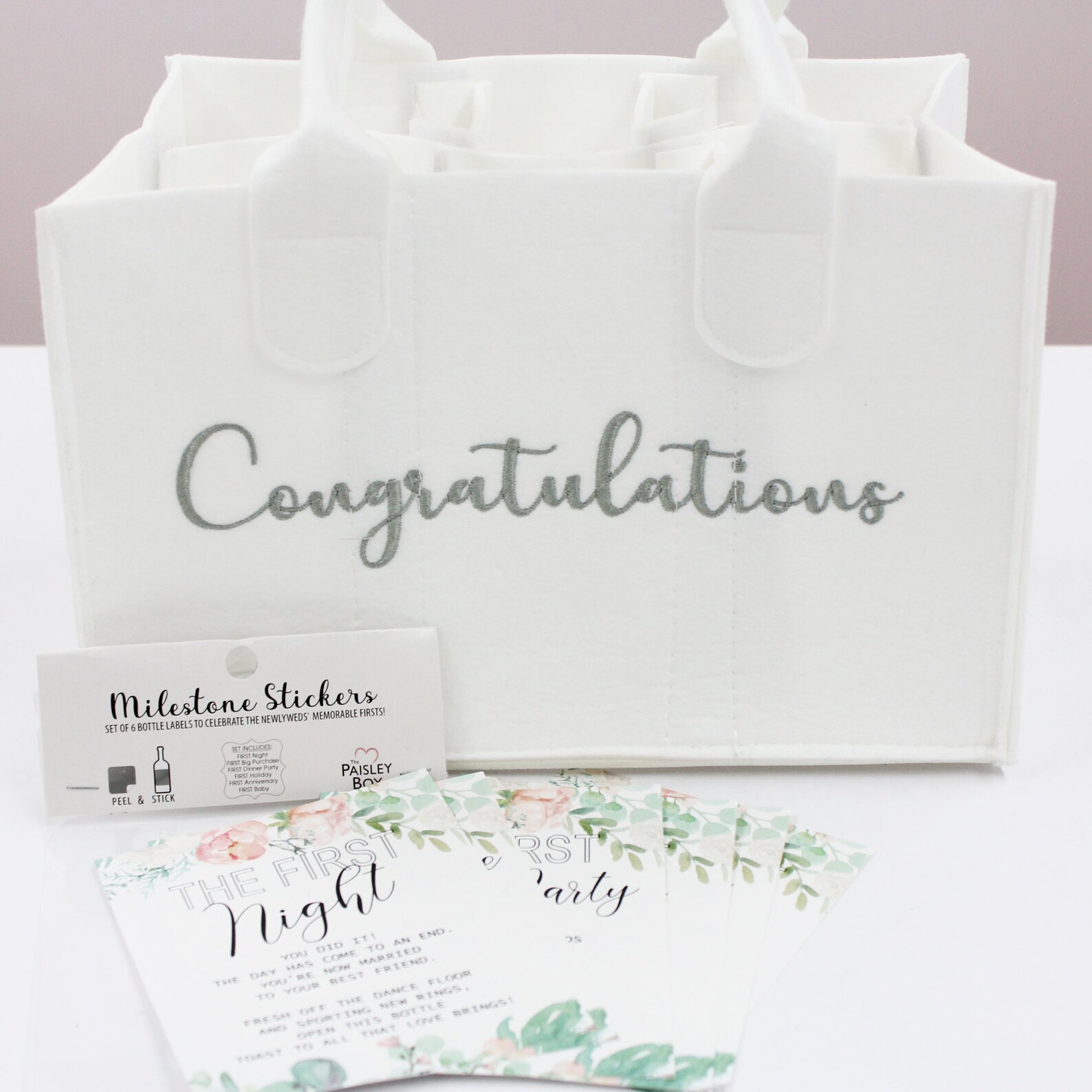 Bridal Shower Gift for the Couple Wedding Milestone Wine Etsy