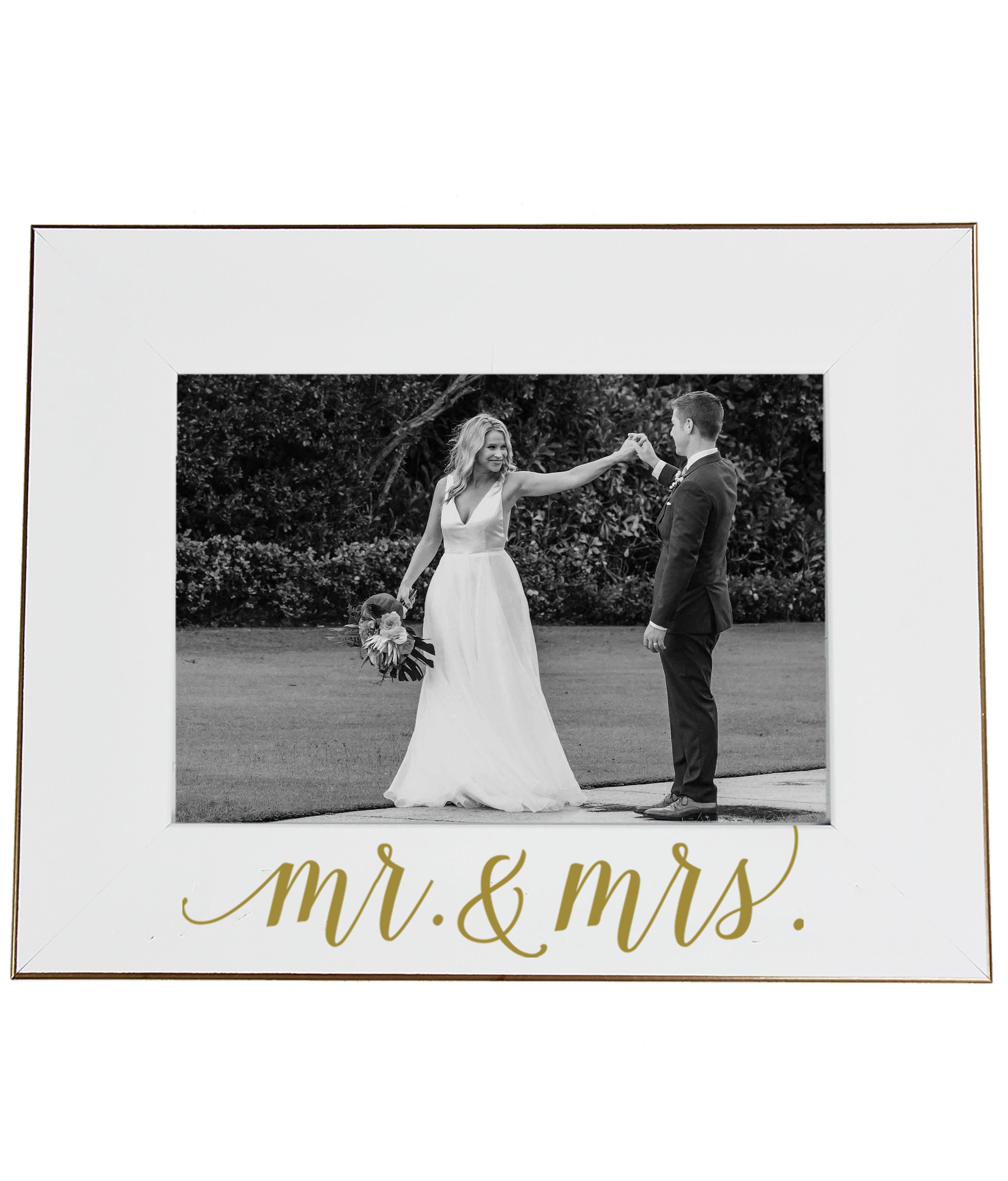 Details about   Mr & Mrs Picture Frame Wedding Photo 8 X 8 X 1.5"   NEW 