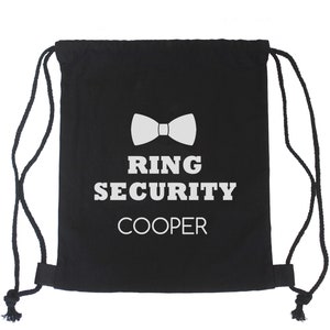 Ring Bearer Gift, Ring Bearer Proposal, Ring Security Backpack