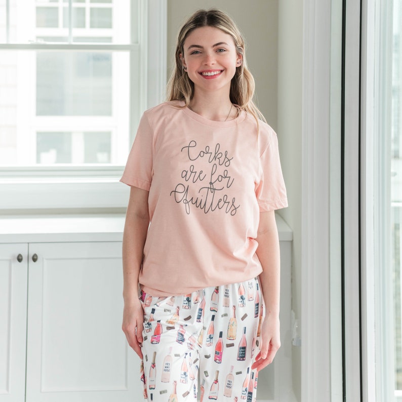 Wine Bottle Pajama Pant, Girlfriend Gift, Alcohol Cocktail Pajamas, Gift for Her, Girls Weekend, Wine Lover, Comfy Pajamas image 4