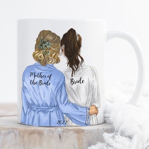 Mother of the Bride Mug, MOB Gift, Personalized Mother of the Bride Mother of the Groom Wedding Gift, Mother's Gift
