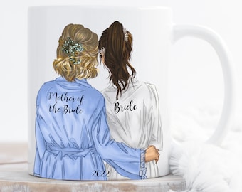 Mother of the Bride Mug, MOB Gift, Personalized Mother of the Bride Mother of the Groom Wedding Gift, Mother&#39;s Gift
